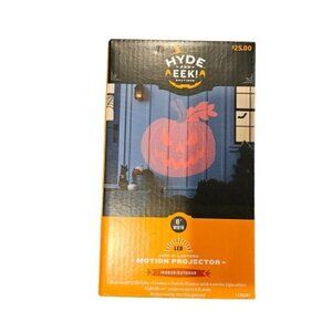 Hyde and EEK! Pumpkin LED Motion Projector Halloween Decor Jack-O-Lantern 8' NEW